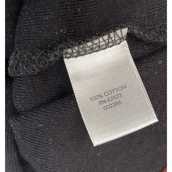 Black White Polka Dot Tee Top Womens Size XL Knit Classic Basic Cotton Preppy - Picture 6 of 10